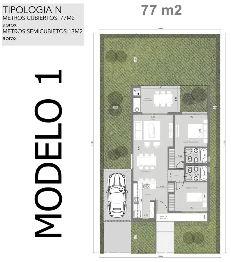 Casa a Estrenar · 3 ambientes · Barrio El Aljibe de Manzanares · Pilar - Foto 1